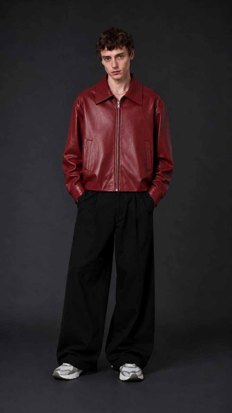 Red Leather Jacket – Premium Streetwear