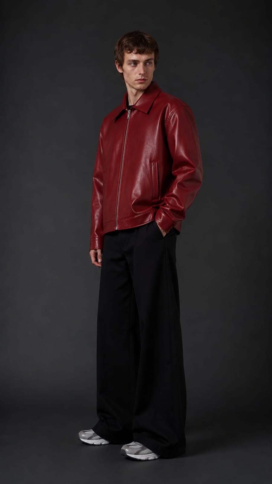 Red Leather Jacket – Premium Streetwear