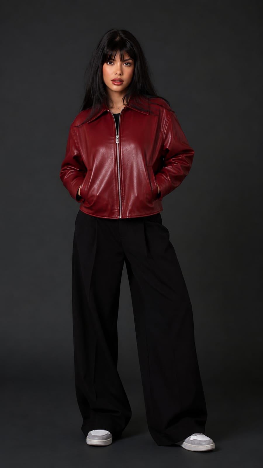 Red Leather Jacket – Premium Streetwear