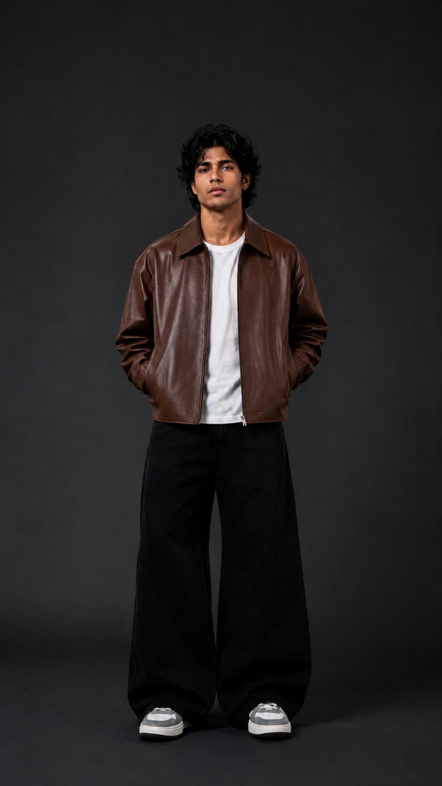 Brown Leather Jacket – Premium Streetwear