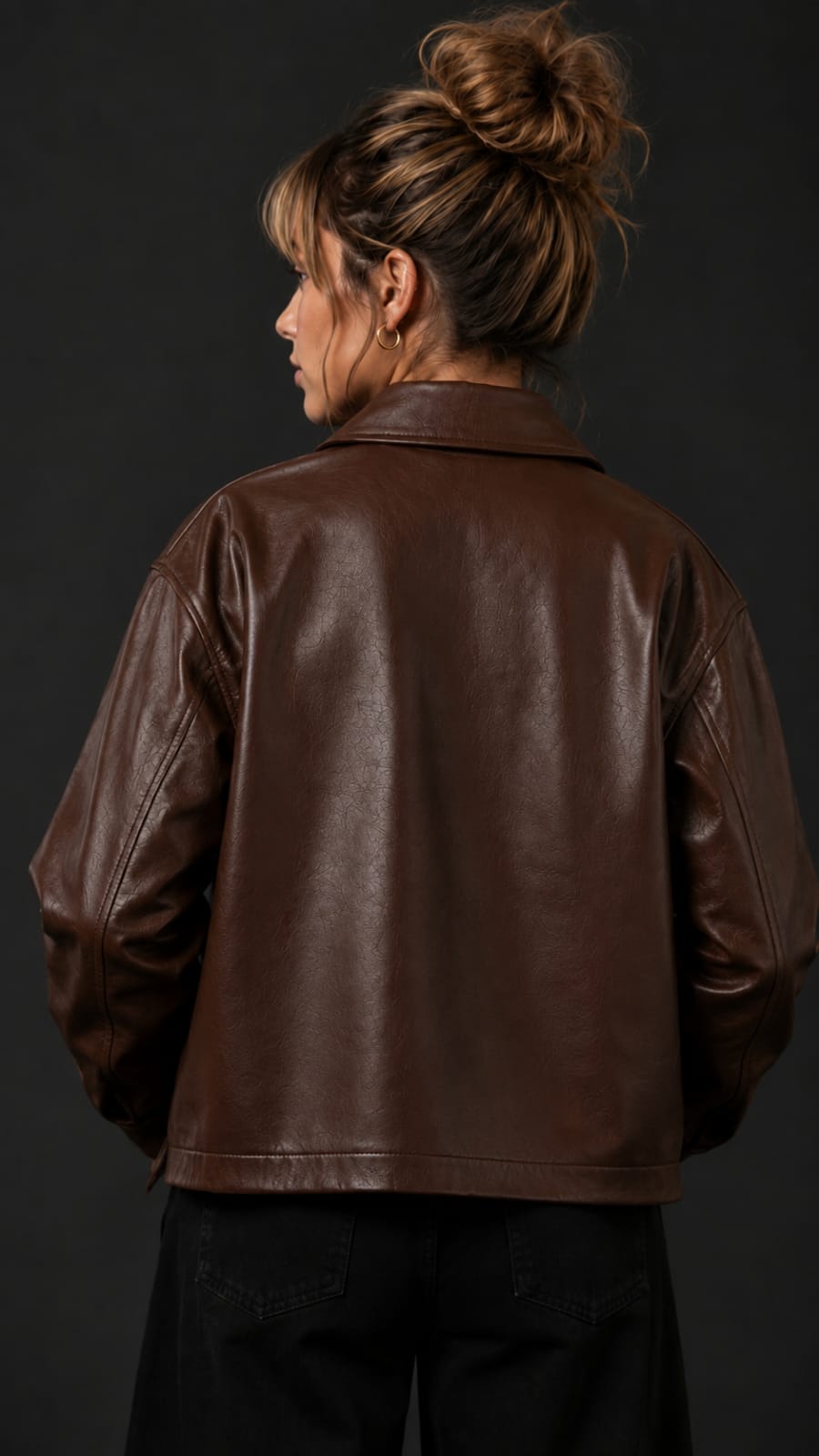 Brown Leather Jacket – Premium Streetwear