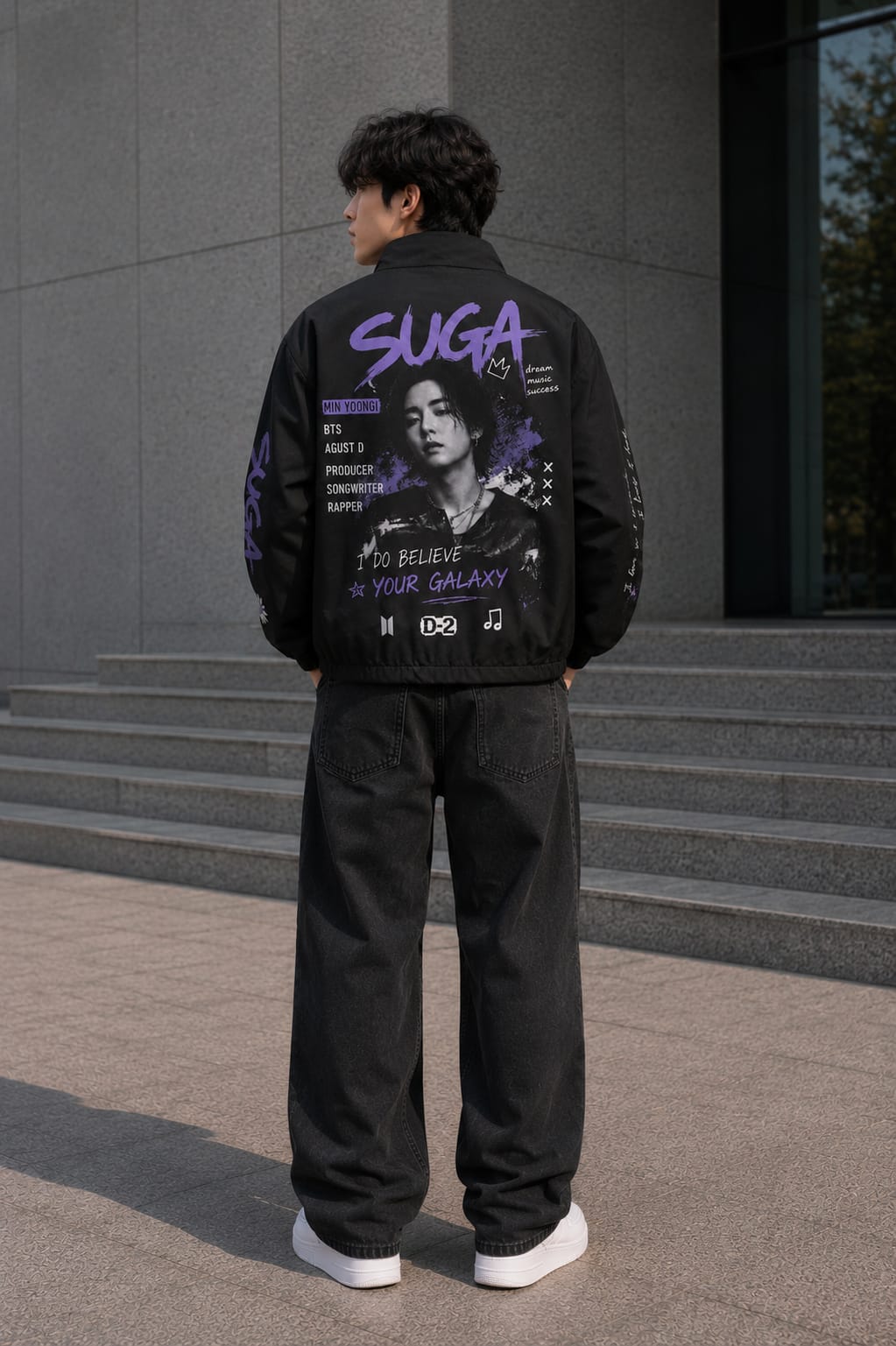 Suga Graphic Bomber Jacket