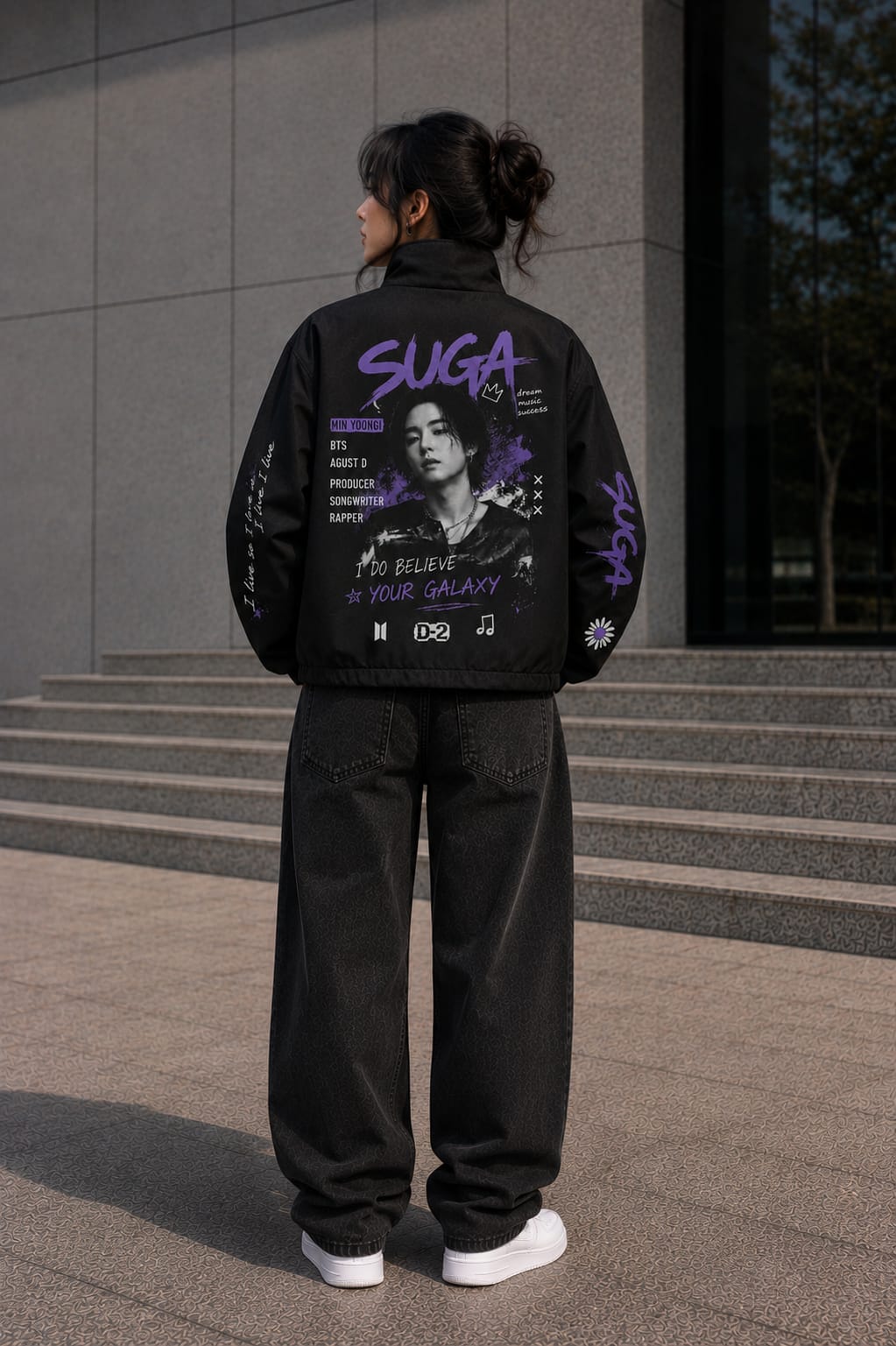 Suga Graphic Bomber Jacket