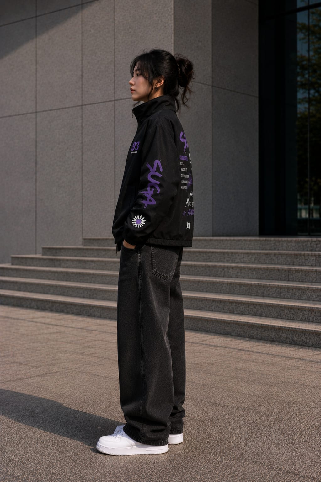 Suga Graphic Bomber Jacket