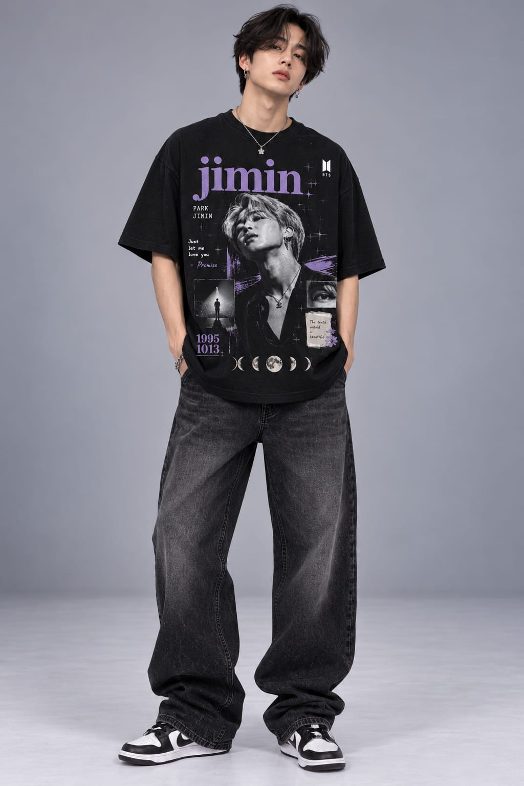 Nevermind – Jimin Inspired Black Tee