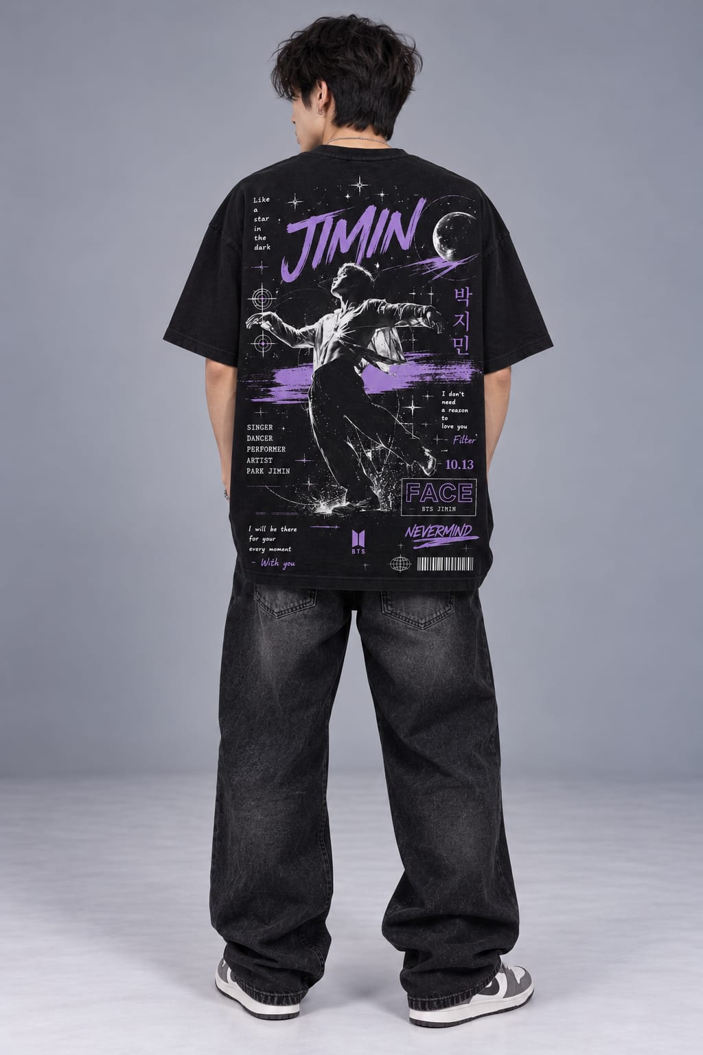 Nevermind – Jimin Inspired Black Tee