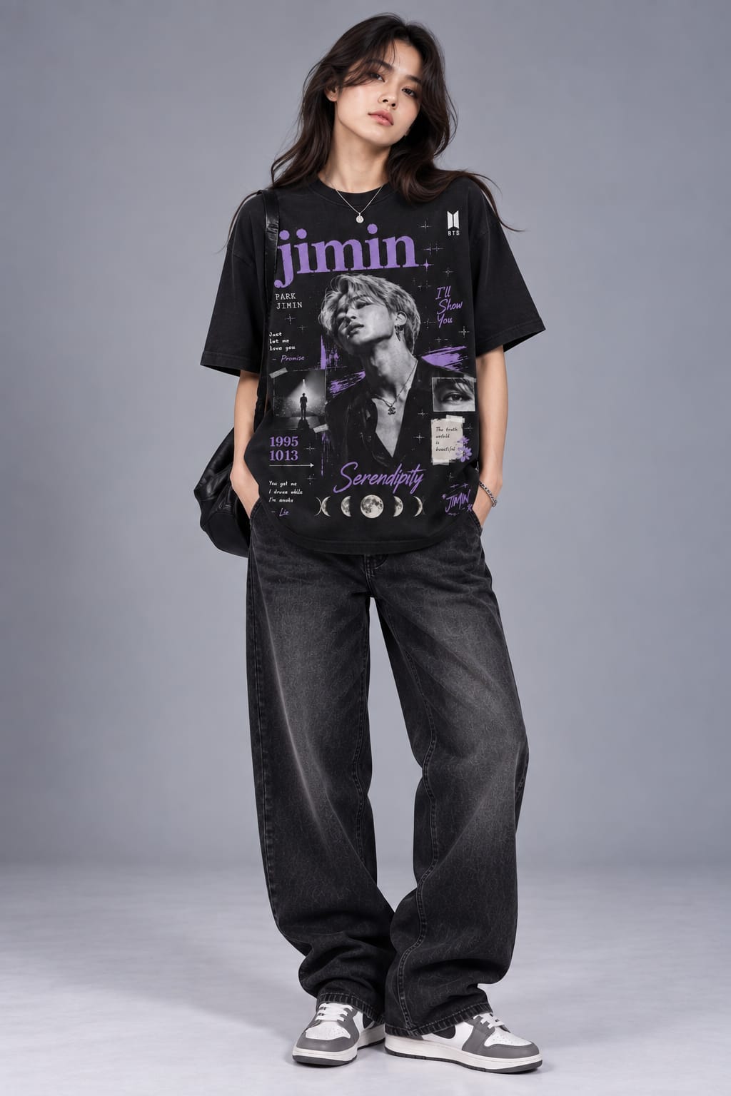Nevermind – Jimin Inspired Black Tee