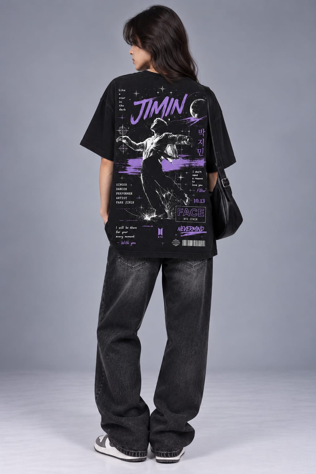 Nevermind – Jimin Inspired Black Tee