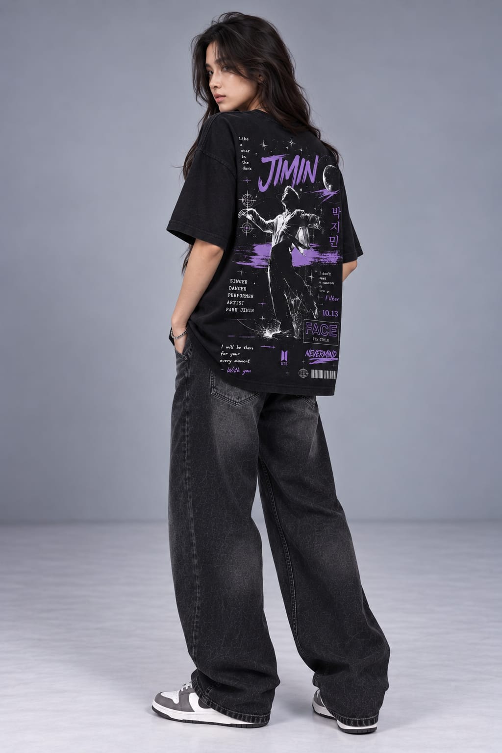 Nevermind – Jimin Inspired Black Tee