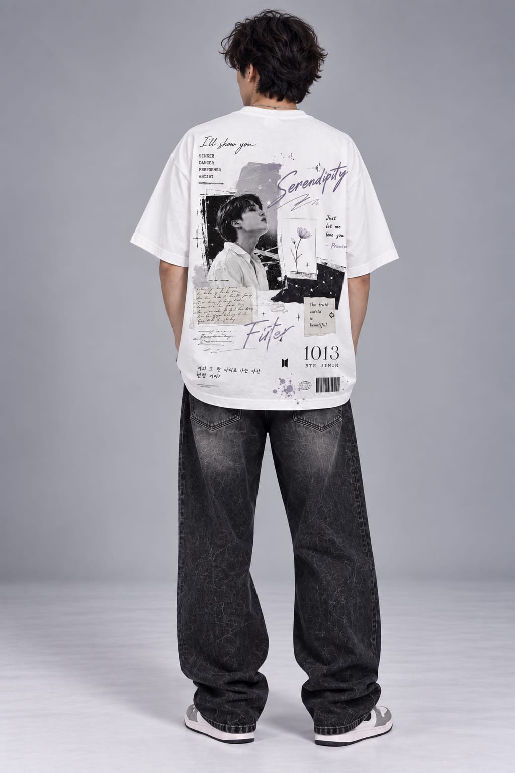 Serendipity – Jimin Inspired White Tee