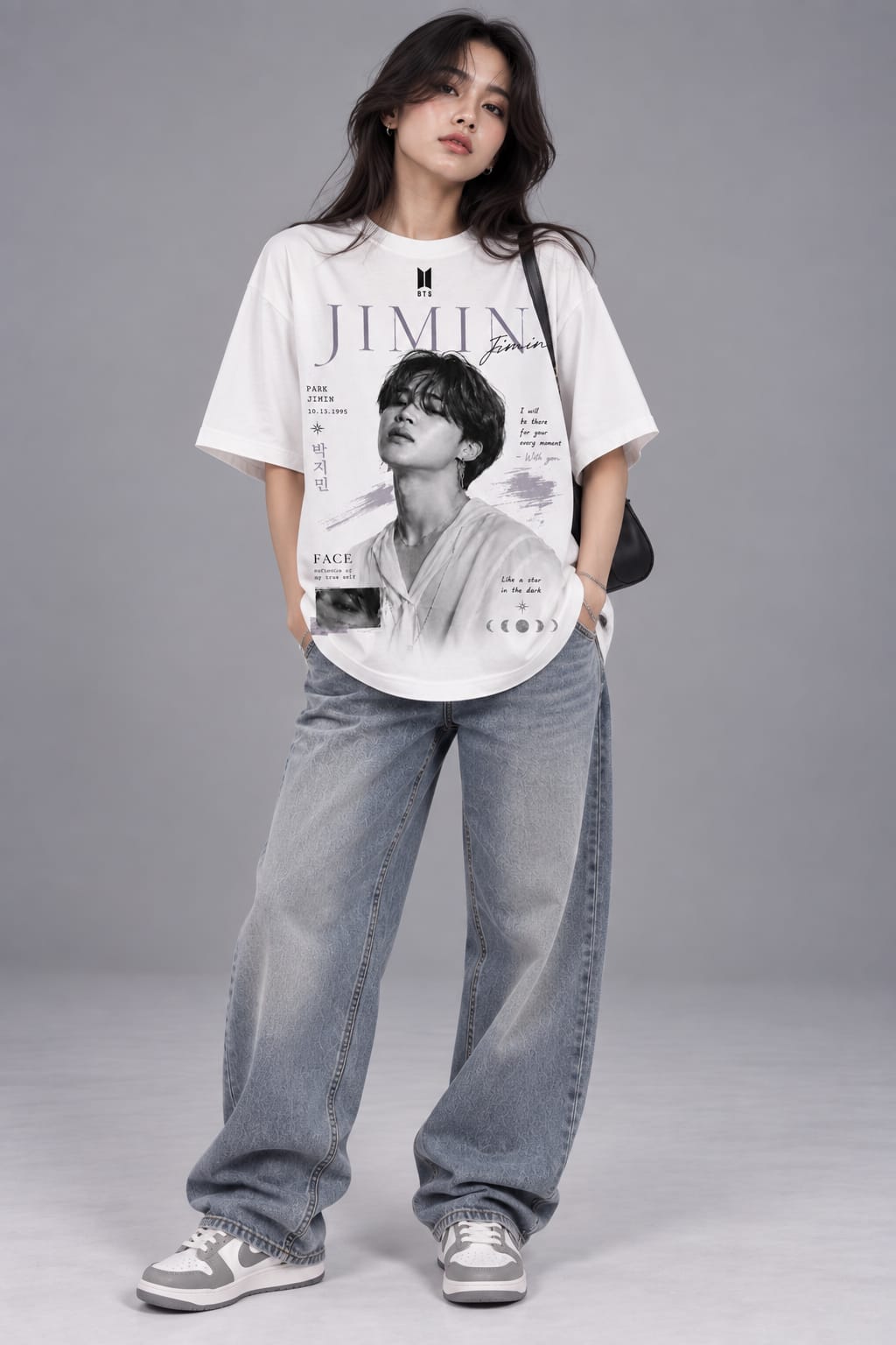 Serendipity – Jimin Inspired White Tee