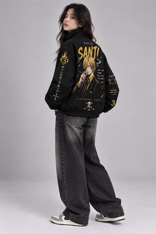 Vinsmoke Sanji Black Jacket – One Piece Edition