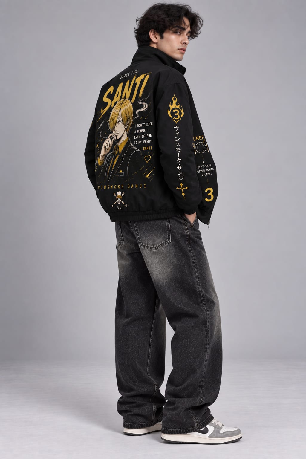 Vinsmoke Sanji Black Jacket – One Piece Edition