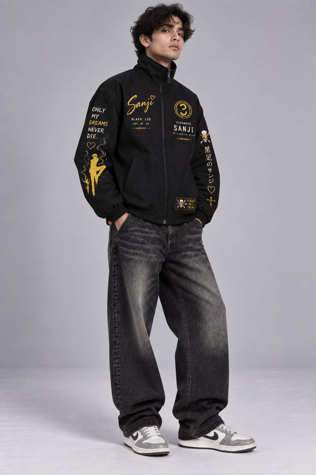 Vinsmoke Sanji Black Jacket – One Piece Edition