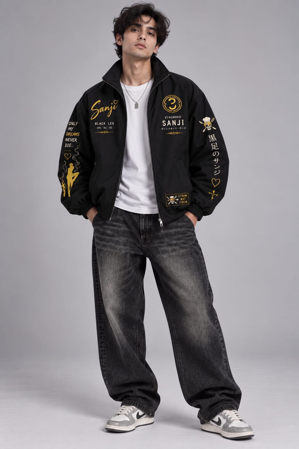 Vinsmoke Sanji Black Jacket – One Piece Edition