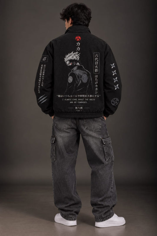 Kakashi Black Zipper Jacket
