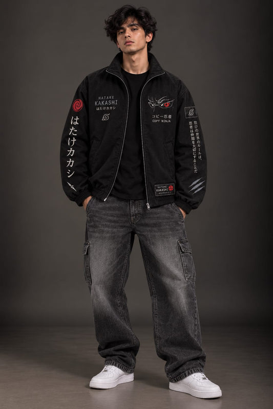 Kakashi Black Zipper Jacket