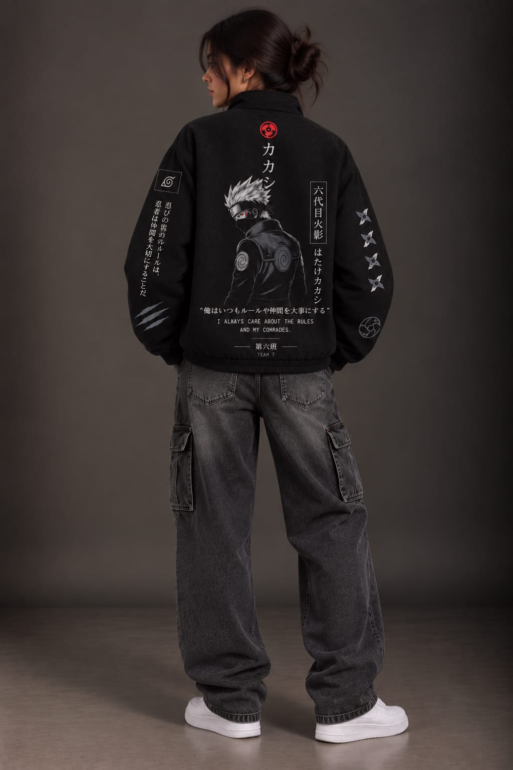 Kakashi Black Zipper Jacket