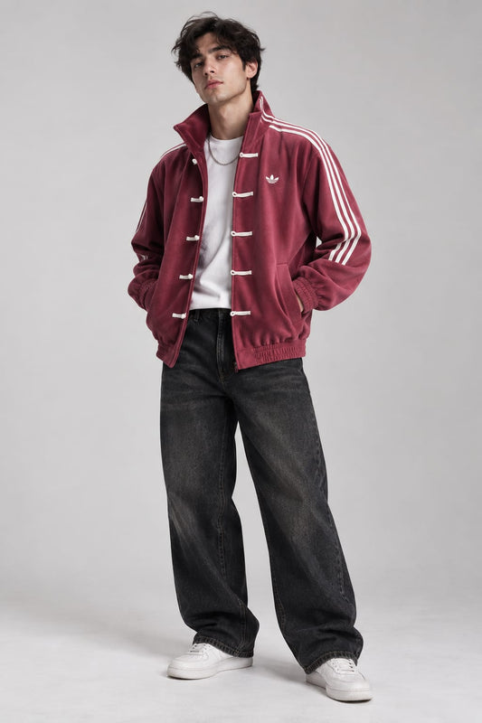 Maroon CNY - Inspired Unisex Jacket - Luxury Streetwear | Kezual