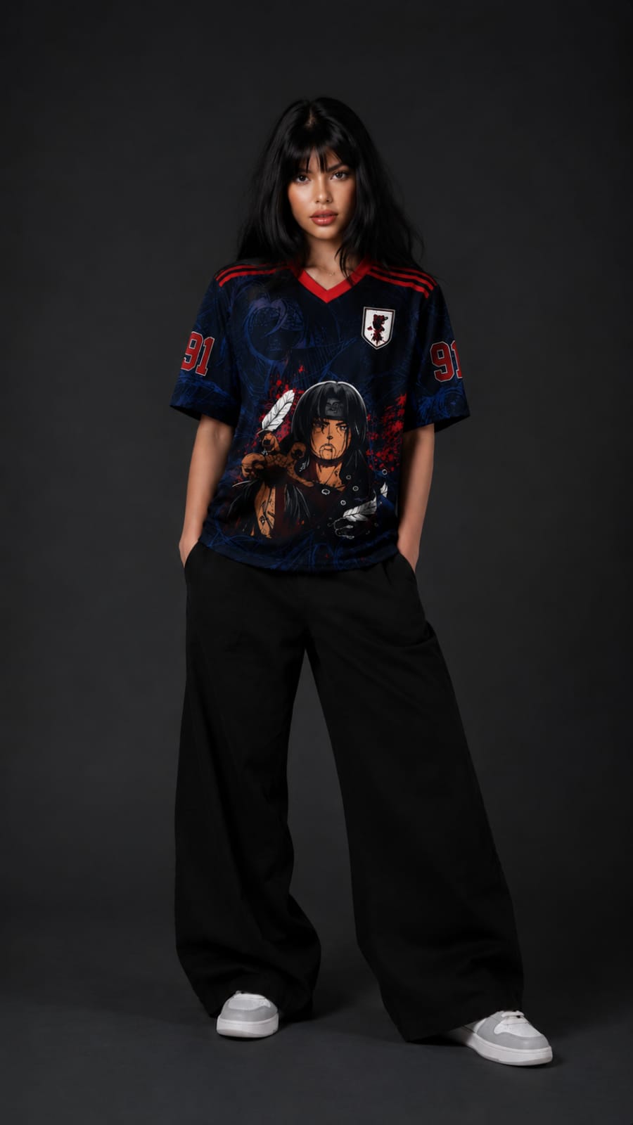 Itachi Uchiha Shadow Premium Oversized Anime Jersey