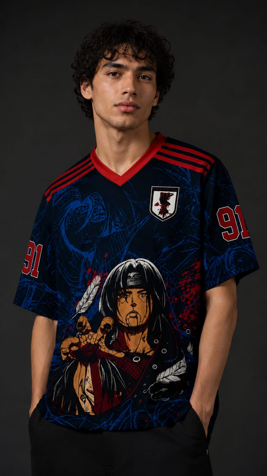 Itachi Uchiha Shadow Premium Oversized Anime Jersey
