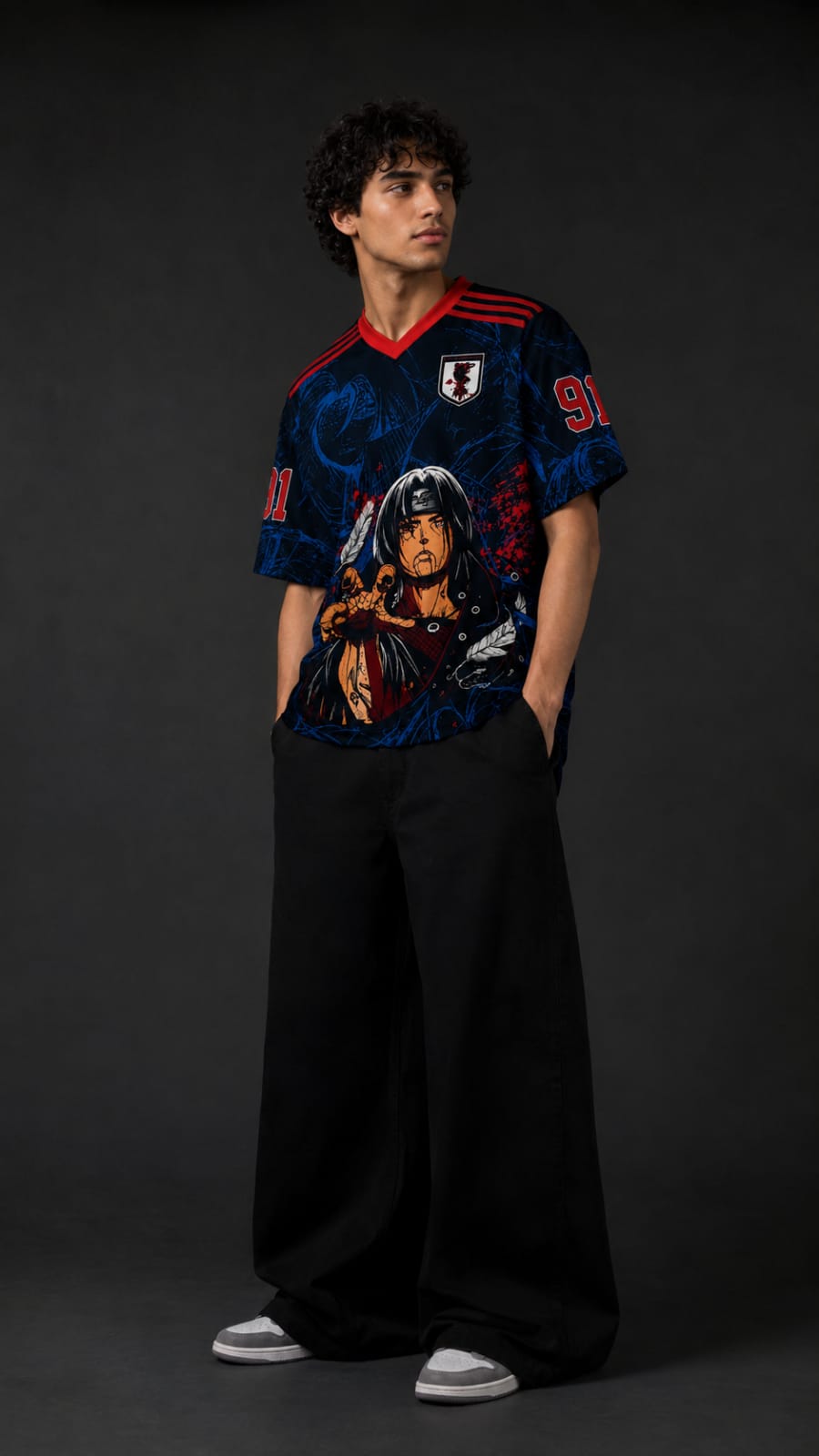 Itachi Uchiha Shadow Premium Oversized Anime Jersey