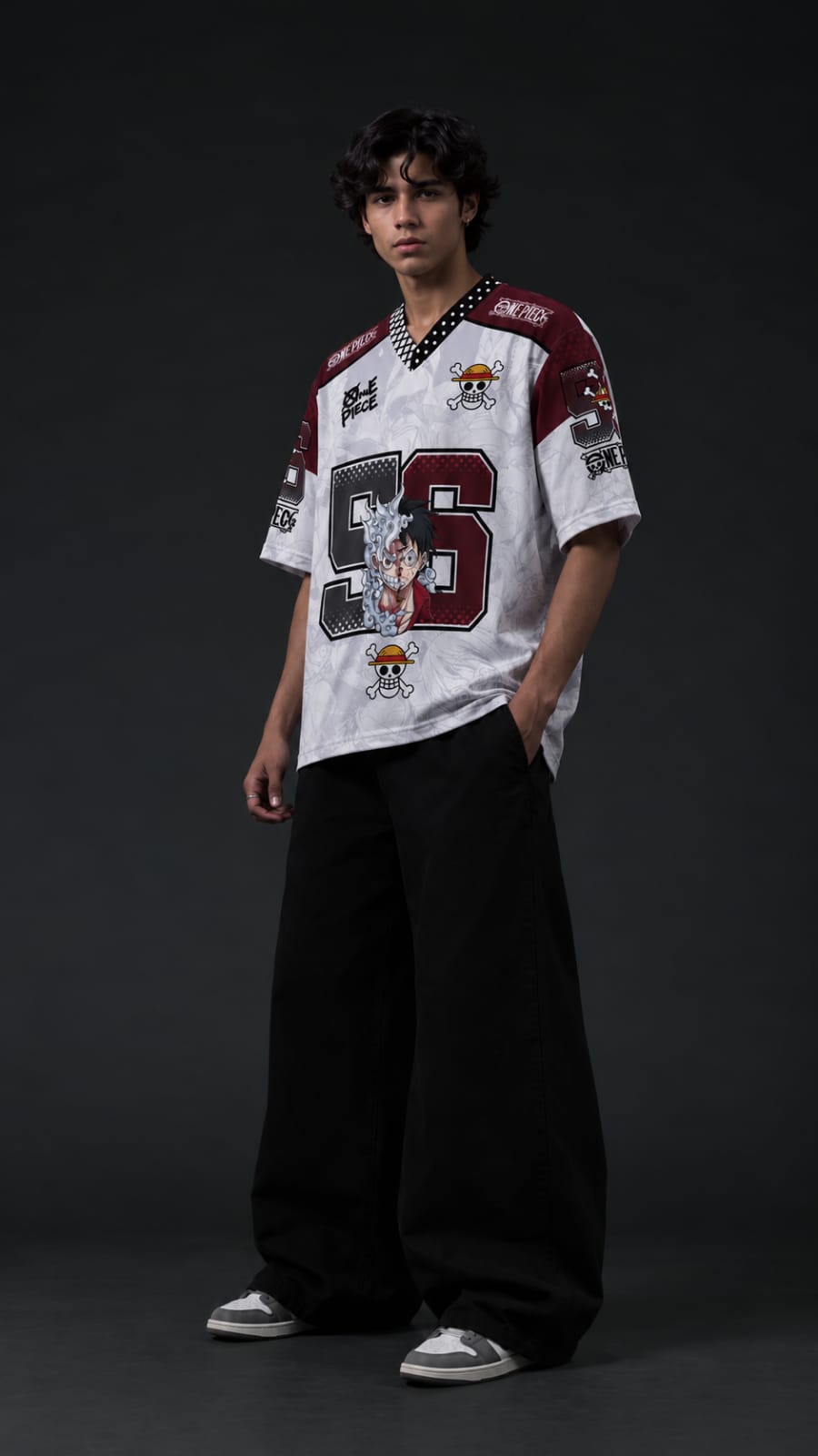 Gear 5 Luffy 56 Premium Oversized Anime Jersey