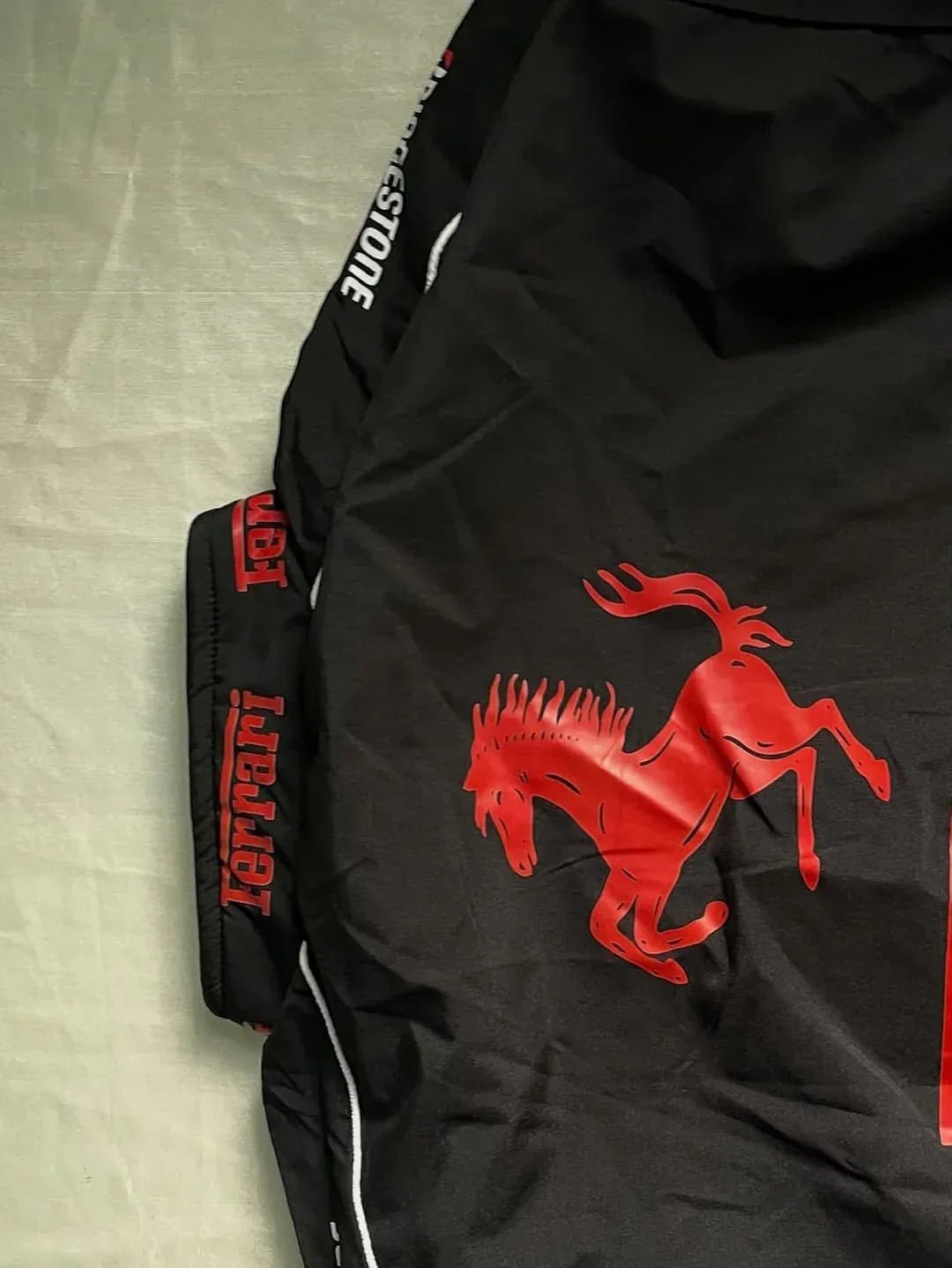 Black Ferrari F1 Unisex Jacket - Premium Parachute | Kezual - Kezual