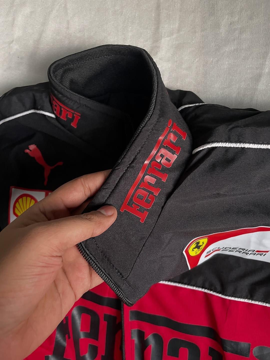 Black Ferrari F1 Unisex Jacket - Premium Parachute | Kezual - Kezual