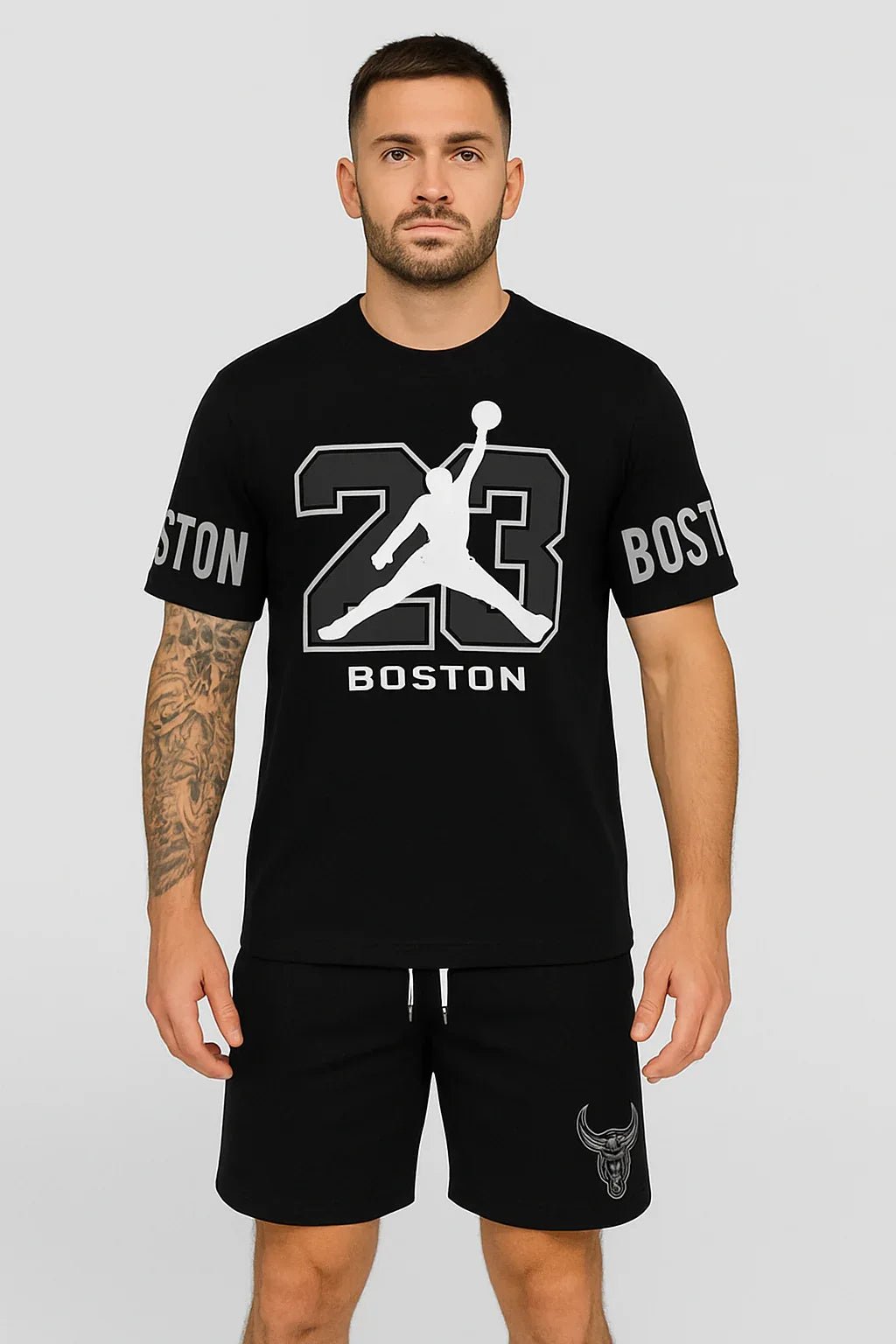 Boston 23 Co - ord Set – Streetwear Tee & Shorts - Kezual