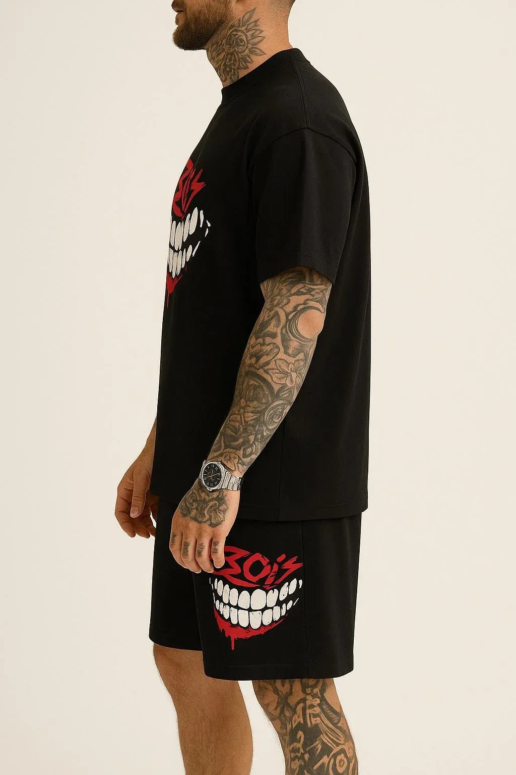 BOYS Grin Street Co - ord Set - Black - Kezual