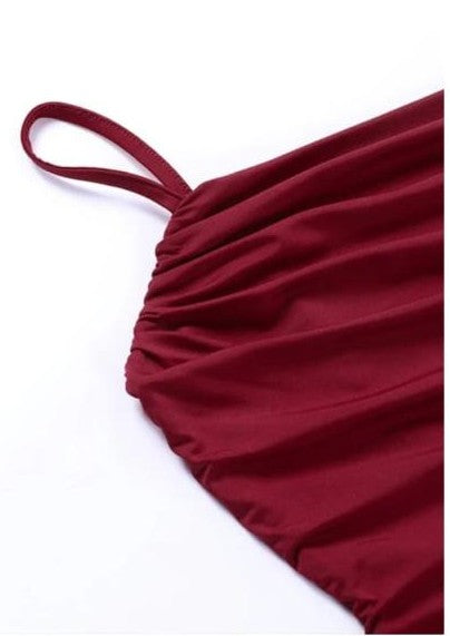 Crimson Slip Dress