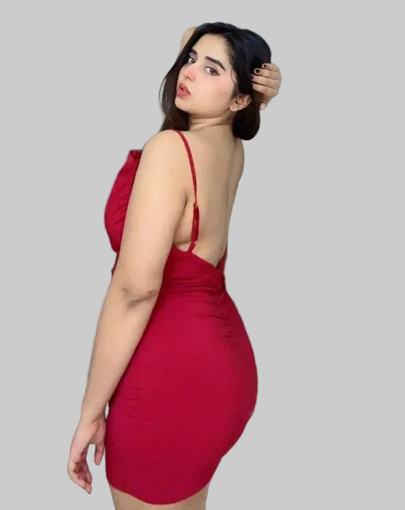 Crimson Slip Dress