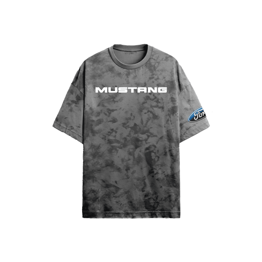Ford Mustang Grey Acid - Wash T-Shirt - Kezual