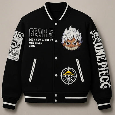 gear 5 jacket Gear 5 Varsity Jacket – Luffy Edition – Kezual
