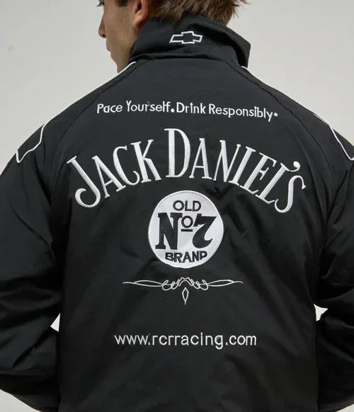 Jack Daniels Embroidered Premium Puffer Jacket - Kezual