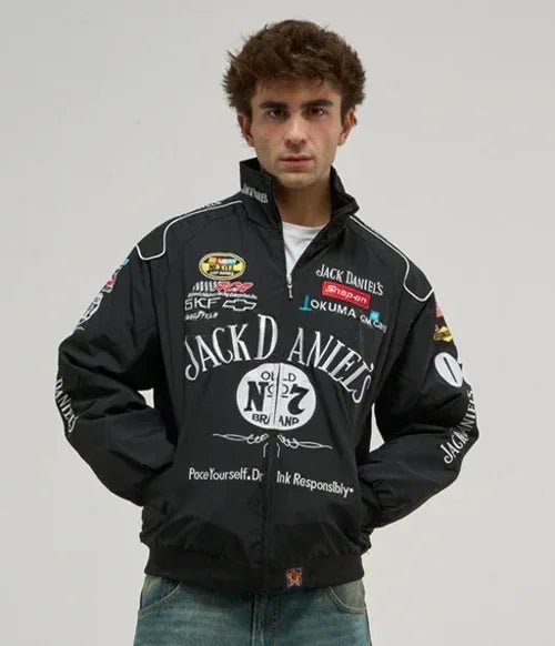 Jack Daniels Embroidered Premium Puffer Jacket - Kezual