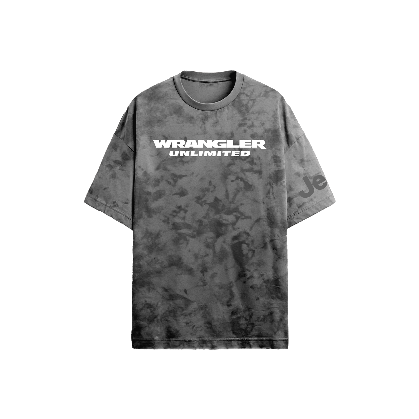 Jeep Wrangler Grey Acid-Wash T-shirt