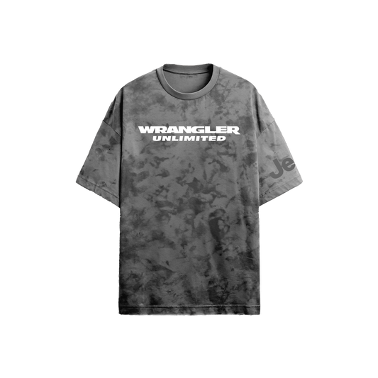 Jeep Wrangler Grey Acid-Wash T-shirt