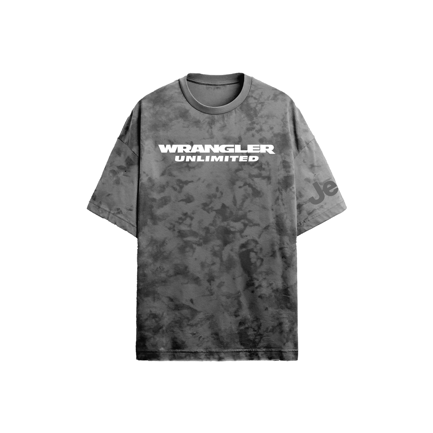 Jeep Wrangler Grey Acid - Wash T-shirt - Kezual