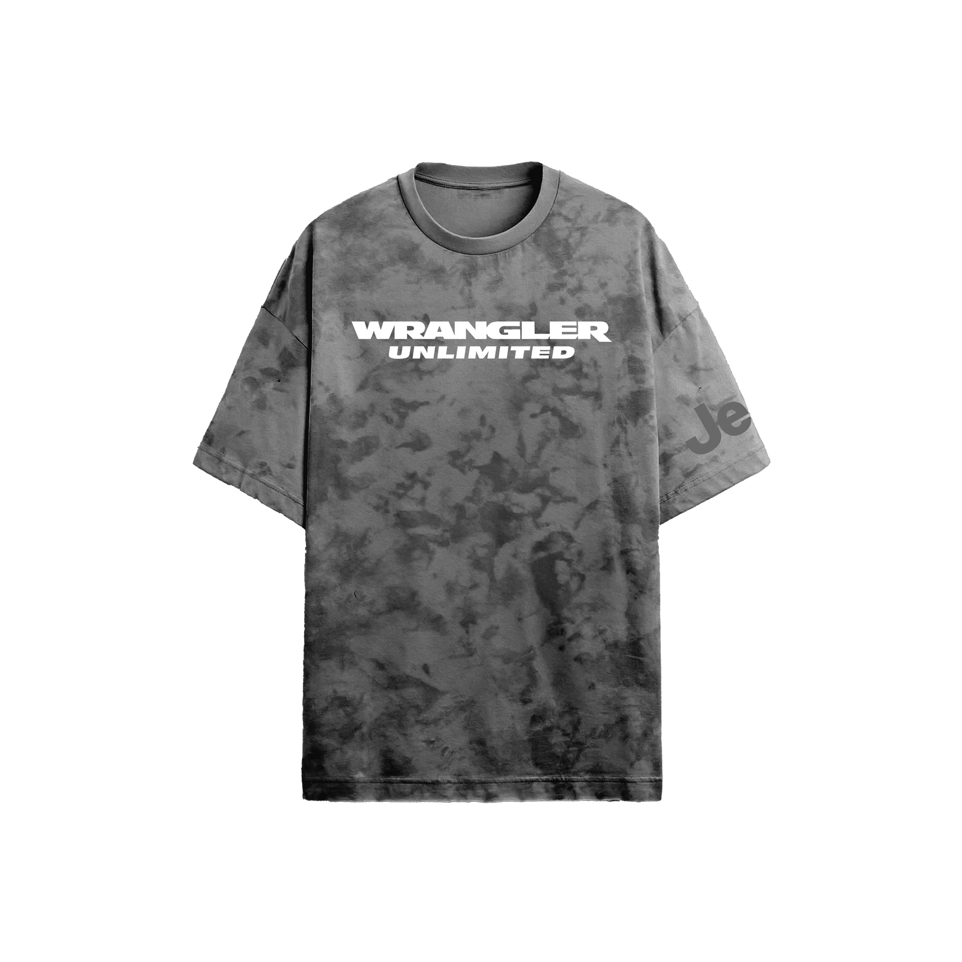 Jeep Wrangler Grey Acid - Wash T-shirt - Kezual
