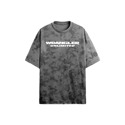 Jeep Wrangler Grey Acid-Wash T-shirt