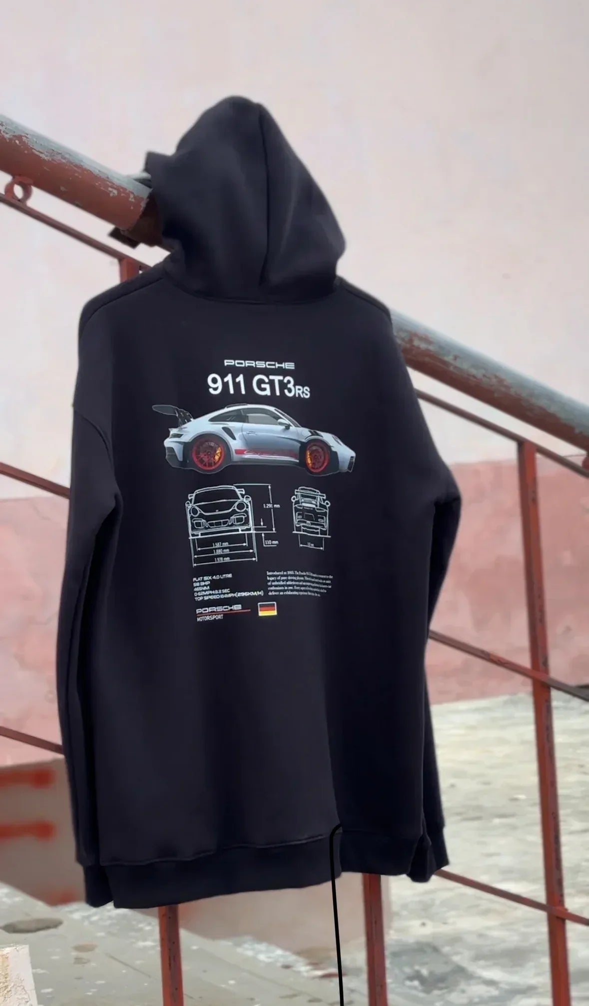 Porsche Black Hoodie - Kezual