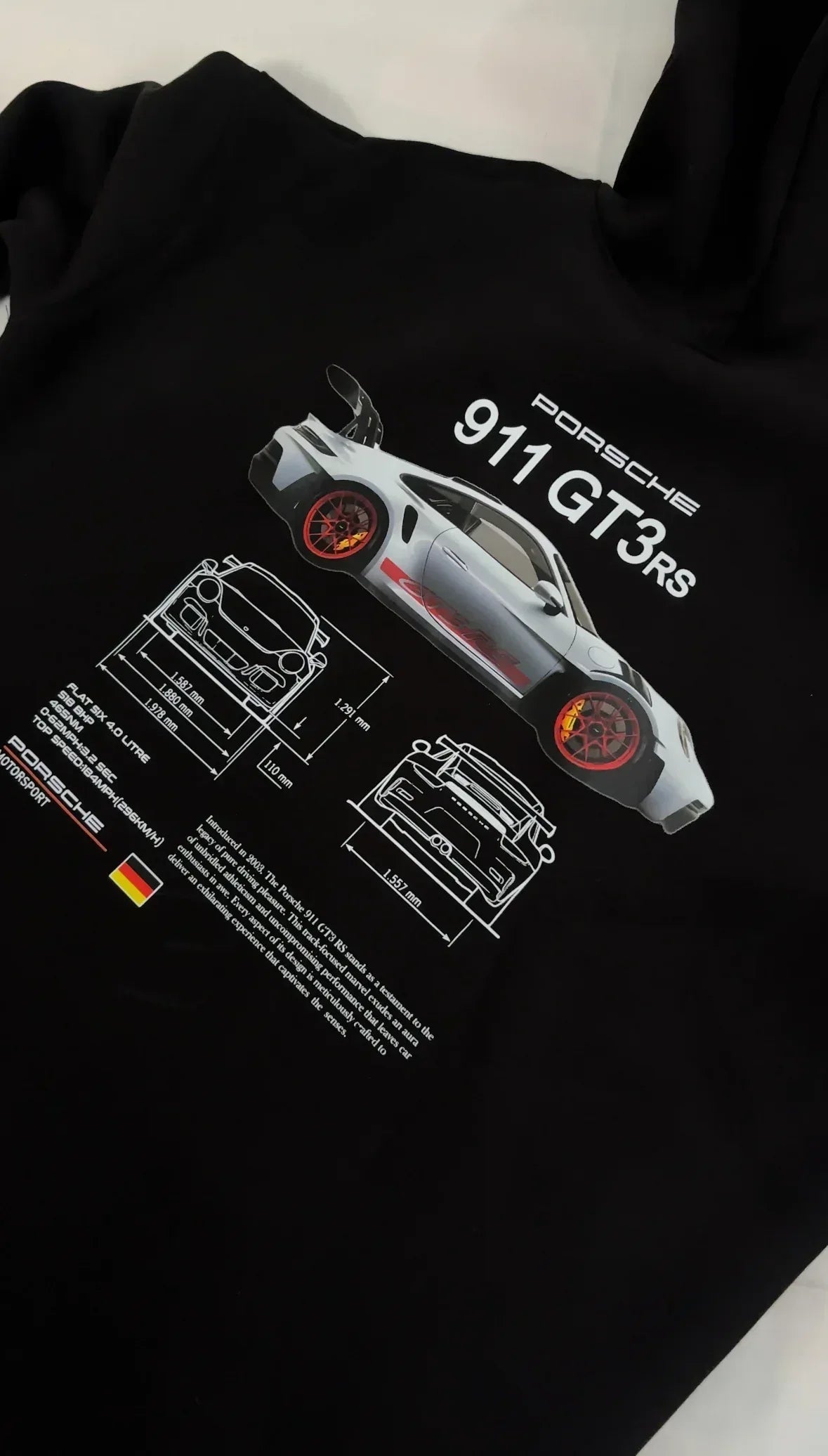 Porsche Black Hoodie - Kezual