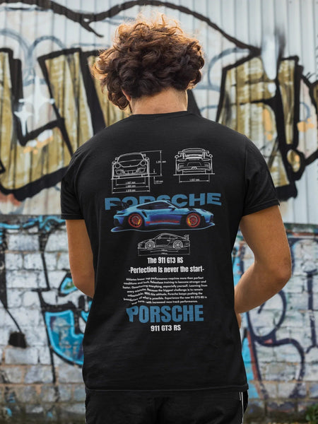 Porsche Black T-Shirt - Kezual