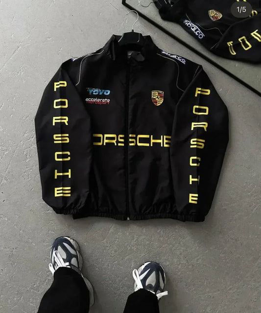 Premium Porsche Puffer Jacket Dynamic Black - Kezual