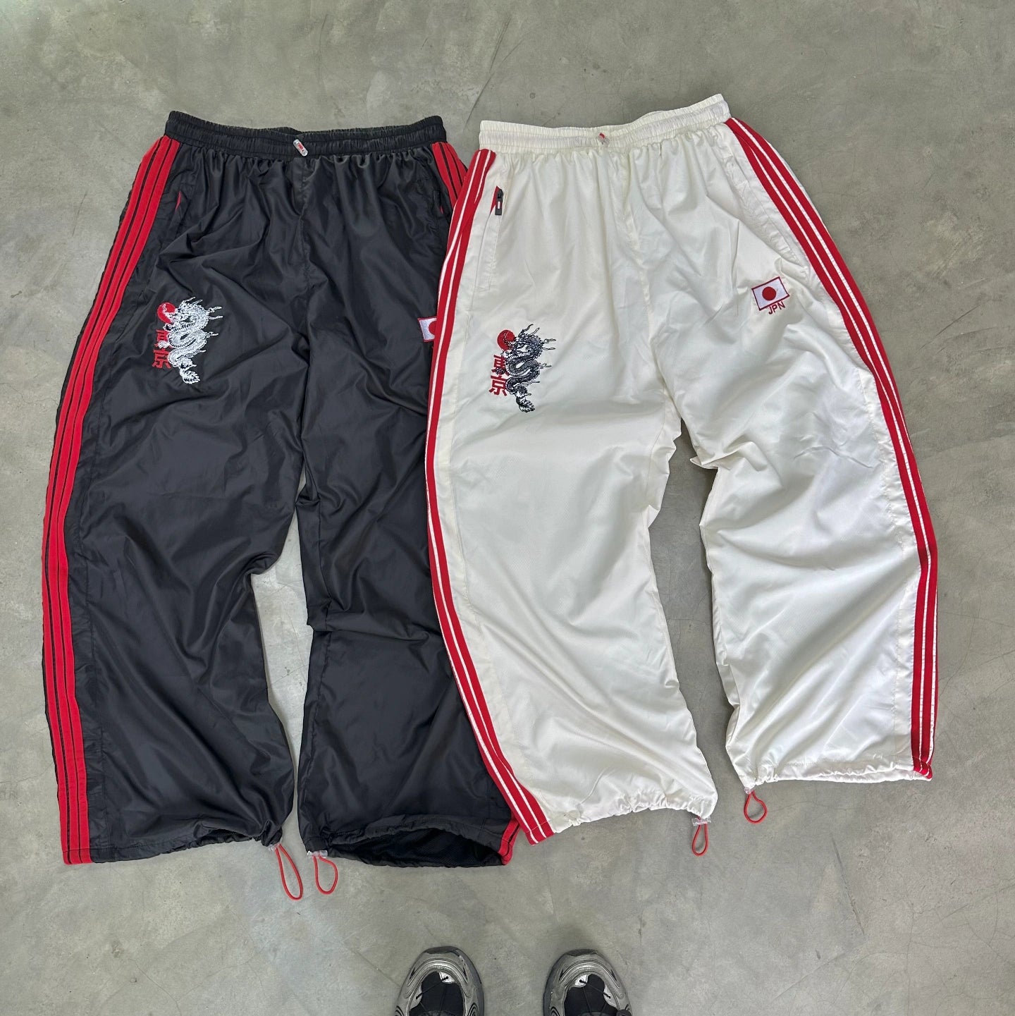 JPN Dragon Embroidered Unisex Trackpants | Kezual