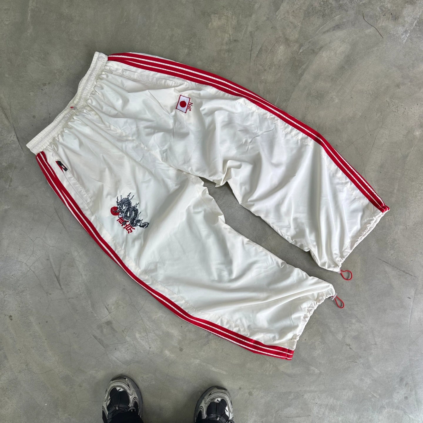 JPN Dragon Embroidered Unisex Trackpants | Kezual
