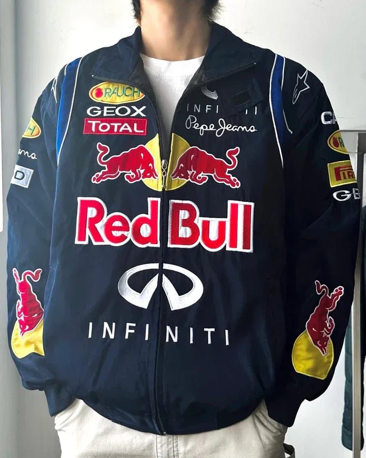 Red Bull Racing Embroidered Premium Jacket - Kezual