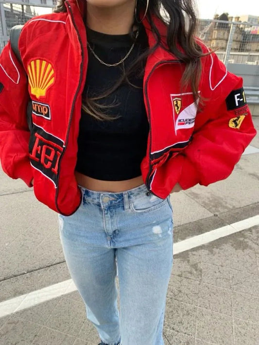Red Ferrari F1 Womens' Jacket - Kezual